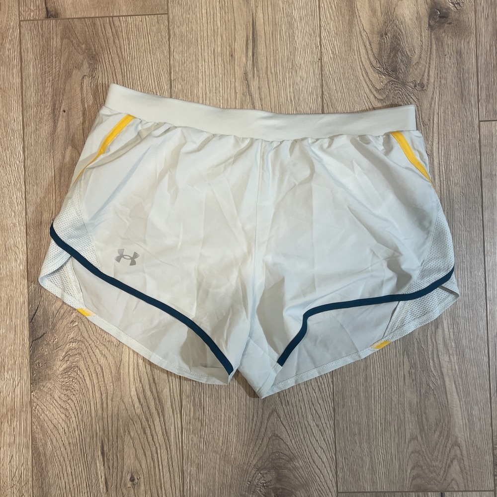 Under Armour Running Shorts Women's Fly By 2.0 Size M Light Green Activewear